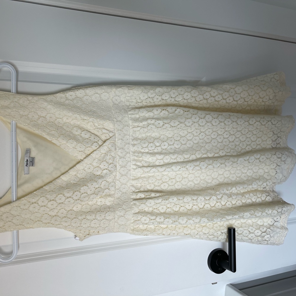 Papaya cream dress